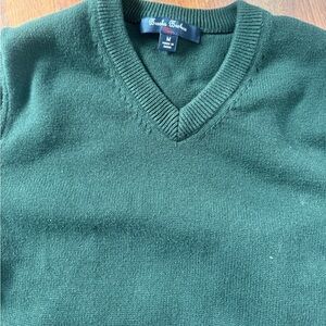 Brooks Brothers Kids Deep Green V-Neck Sweater